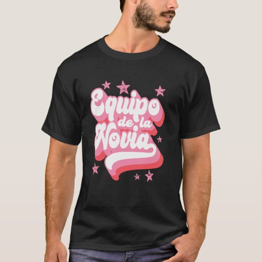 Team van de Bruid, Spanish, Meidenavond, T T-shirt (Voorkant)