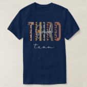 Team van de derde rang Hallo terug naar schoolwaar T-shirt (Design voorkant)