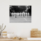 Team van het leger Tennis, jaren 20 Poster (Keuken)