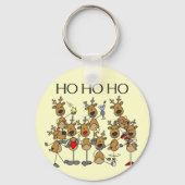 Team van rendieroverhemden en -cadeaus sleutelhanger (Voorkant)