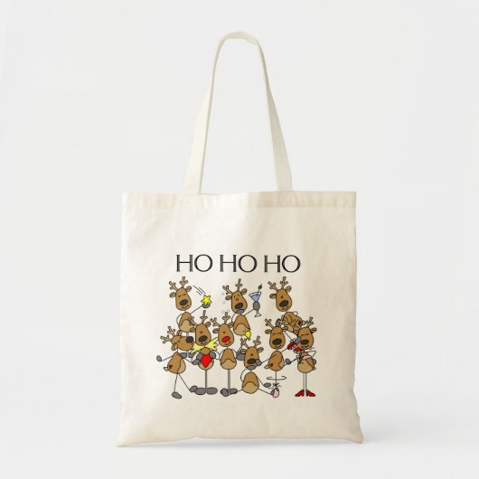 Team van rendieroverhemden en -cadeaus tote bag (Voorkant)
