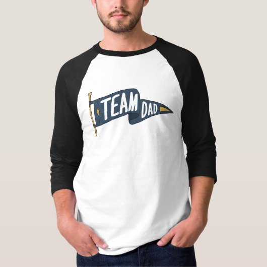 Team van vader van team Sterke Dads Team van vader T-shirt (Voorkant)