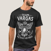 Team VARGAS Levenslang Lid Achternaam T-shirt (Voorkant)