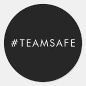 Team Vax Pro Vaccine Black Sticker Design (Voorkant)