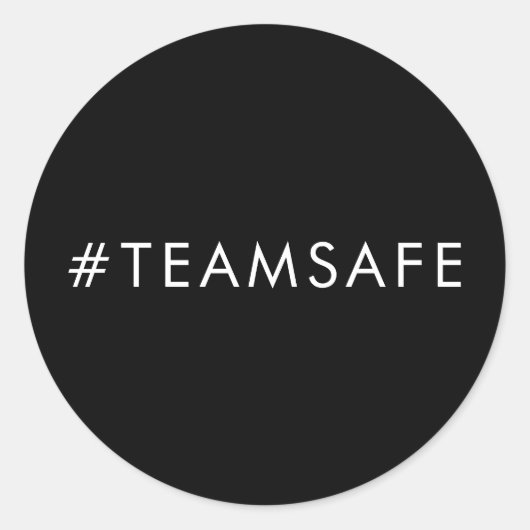 Team Vax Pro Vaccine Black Sticker Design (Voorkant)