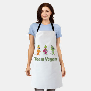 Team Vegan Adult Schort
