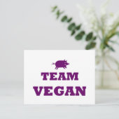 Team Vegan Briefkaart (Staand voorkant)