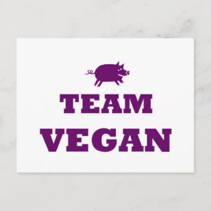 Team Vegan Briefkaart