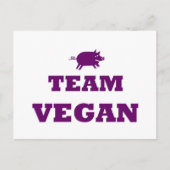 Team Vegan Briefkaart (Voorkant)