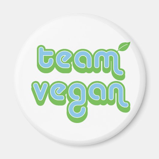 TEAM VEGAN MAGNEET (Voorkant)