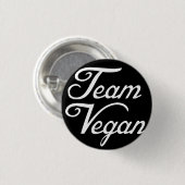 Team Vegan Ronde Button 3,2 Cm (Voorkant /achterkant)