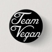 Team Vegan Ronde Button 3,2 Cm (Voorkant)
