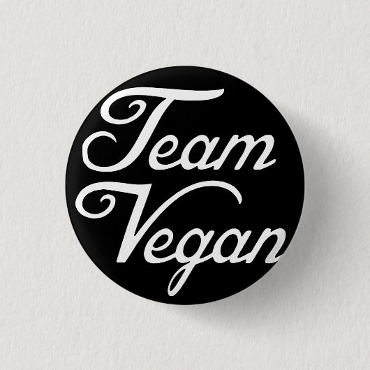 Team Vegan Ronde Button 3,2 Cm (Voorkant)