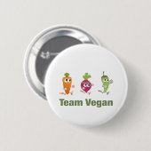 Team Vegan Ronde Button 5,7 Cm (Voorkant /achterkant)