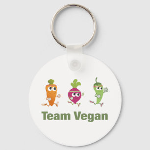 Team Vegan Sleutelhanger