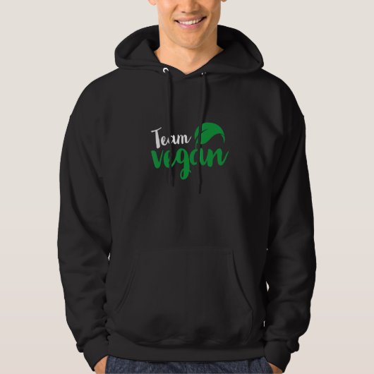 Team Vegan Veganism Crew Group Outfit Natural Nut Hoodie (Voorkant)