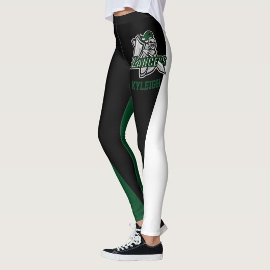Team & ventilatorgroen/zwart/witmasker leggings (Links)