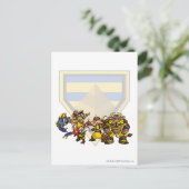 Team Verloren woestijngroep Briefkaart (Staand voorkant)