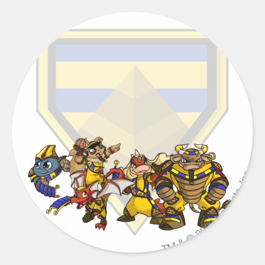 Team Verloren woestijngroep Ronde Sticker (Voorkant)