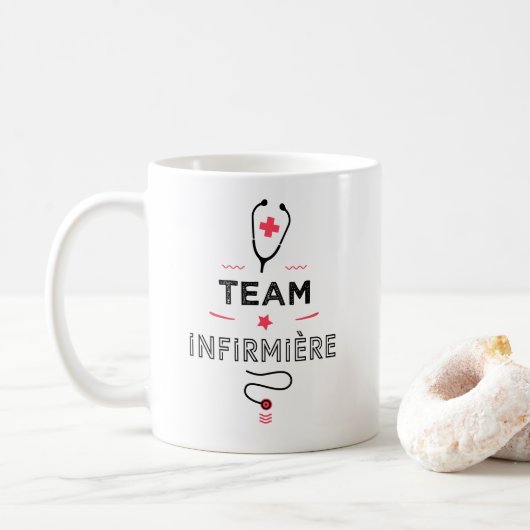 Team verpere koffiemok (Met donut)