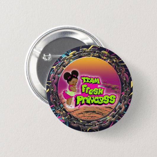 team verse prinses ronde button 5,7 cm (Voorkant /achterkant)