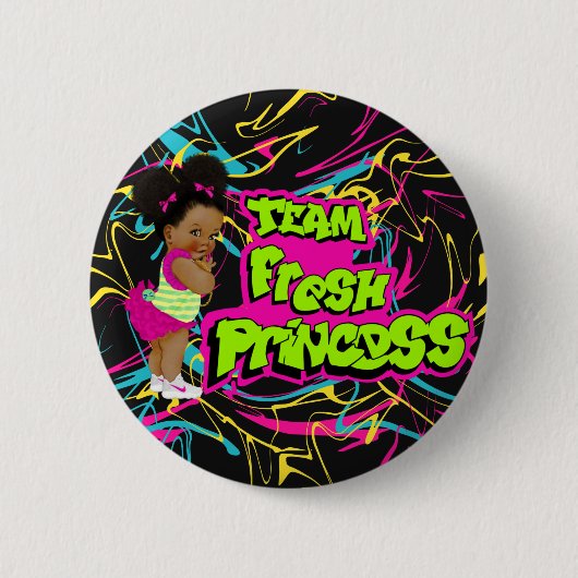 team verse prinses ronde button 5,7 cm (Voorkant)