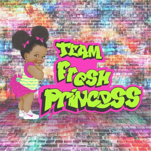 team verse prinses sticker (Voorkant)