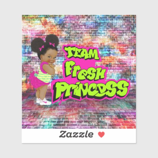 team verse prinses sticker (Vel)