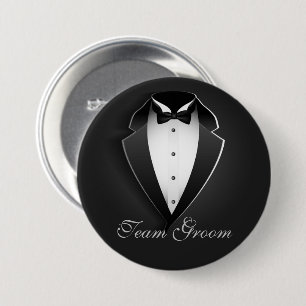 Team Verzorgde Klasse Smoking Ronde Button 7,6 Cm