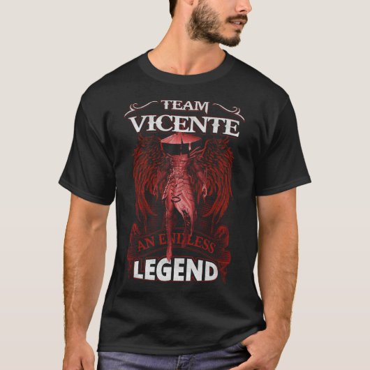 Team VICENTE - een eindeloze LEGEND T-shirt (Voorkant)