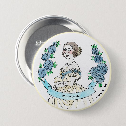 Team Victoria Ronde Button 7,6 Cm (Voorkant /achterkant)