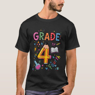 Team vierde klas grappige potlood terug naar schoo t-shirt