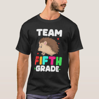 Team Vijfde Grade Schattigee egels Matching studen T-shirt