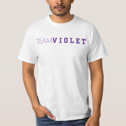 TEAM VIOLET T-SHIRT (Voorkant)