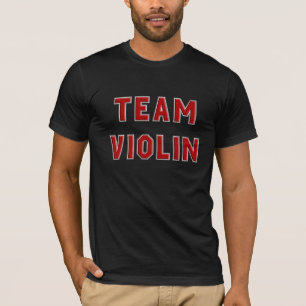 Team Violin in Red T-shirt