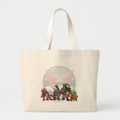 Team Virtupets Space Station Groep Grote Tote Bag (Voorkant)