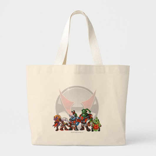 Team Virtupets Space Station Groep Grote Tote Bag (Voorkant)