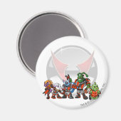 Team Virtupets Space Station Groep Magneet (Voorkant / Achterkant)