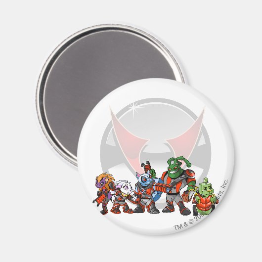 Team Virtupets Space Station Groep Magneet (Voorkant / Achterkant)