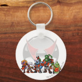 Team Virtupets Space Station Groep Sleutelhanger (Voorkant)