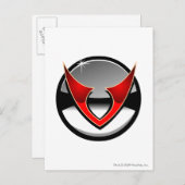 Team Virtupets Space Station Logo Briefkaart (Voorkant / Achterkant)