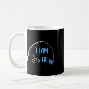 Team Vis Hij Shirt Vissen Geslacht Reveal Feest Aa Koffiemok