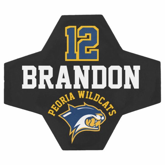 Team Voetbal Logo - Goud, Blauw en Wit (Enkel)