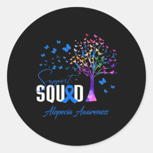 Team voor Alopecia Awareness Ronde Sticker