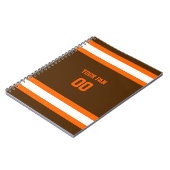 Team voor bruin, Oranje en wit Football Notitieboek (Linkerzijde)