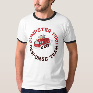 Team voor het blussen van vuilcontainers t-shirt