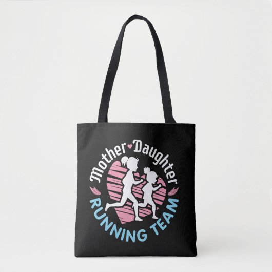 Team voor moeder dochter tote bag (Voorkant)