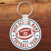 Team voor persoonlijk Football op school Sleutelhanger (Voorkant)