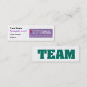 Team voor training mini visitekaartje (Voorkant / Achterkant)