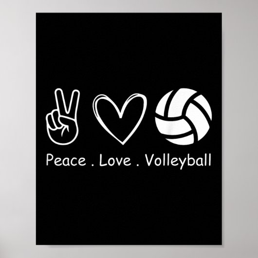 Team voor volleybalsport poster (Voorkant)